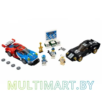 Конструктор Lepin 28004 Ford GT и 1966 Ford GT40 (395 деталей) картинка 2